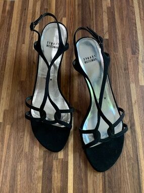 Stuart Weitzman Suede Strap Heels
